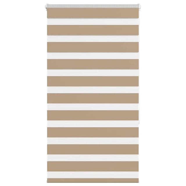 vidaXL Doppelrollo Sandbraun 85x150 cm Stoffbreite 80,9 cm Polyester 4014544
