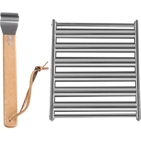 Grillständer, Rollbarer Grill, Wurstbrötchenhalter