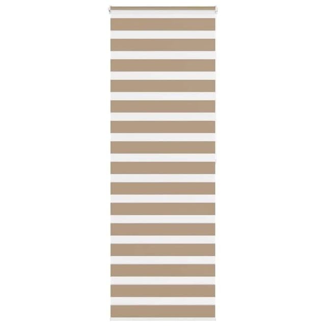 vidaXL Doppelrollo Sandbraun 80x200 cm Stoffbreite 75,9 cm Polyester 4014569