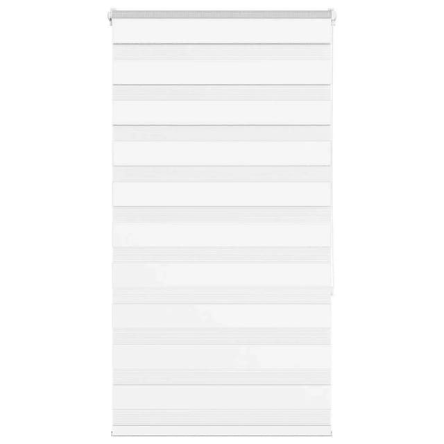 vidaXL Doppelrollo Weiß 80x150 cm Stoffbreite 75,9 cm Polyester 4014751