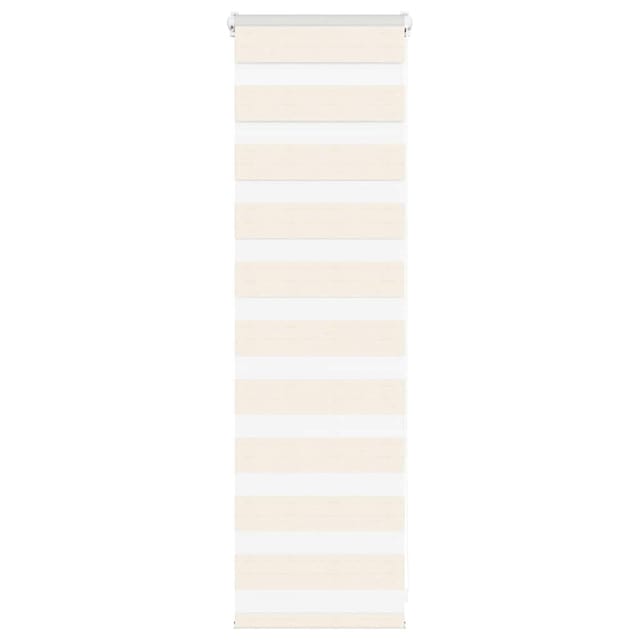 vidaXL Doppelrollo Marmorbeige 40x100 cm Stoffbreite 35,9 cm Polyester 4014613