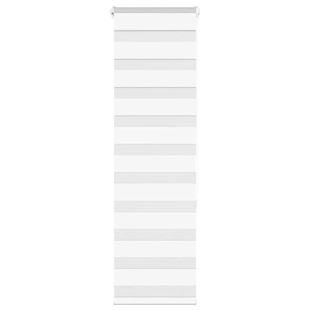 vidaXL Doppelrollo Weiß 40x150 cm Stoffbreite 35,9 cm Polyester 4014743