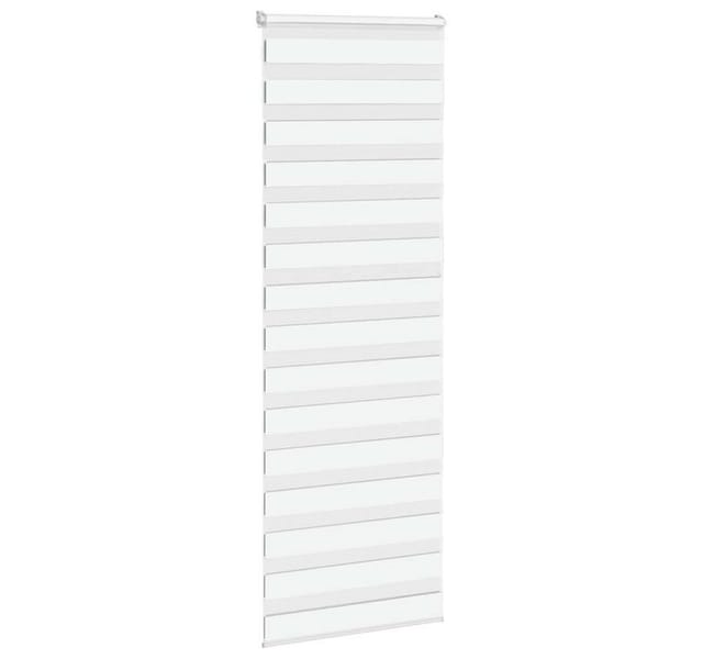 vidaXL Doppelrollo Weiß 90x200 cm Stoffbreite 85,9 cm Polyester 4014779