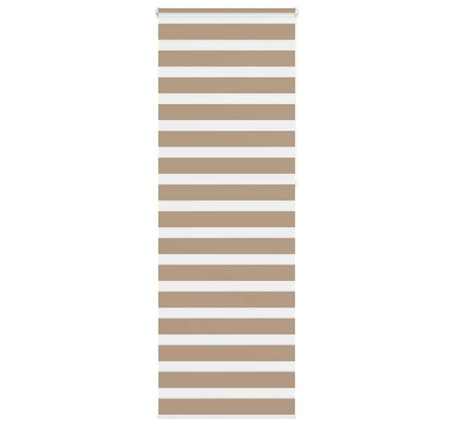 vidaXL Doppelrollo Sandbraun 70x230 cm Stoffbreite 65,9 cm Polyester 4014593