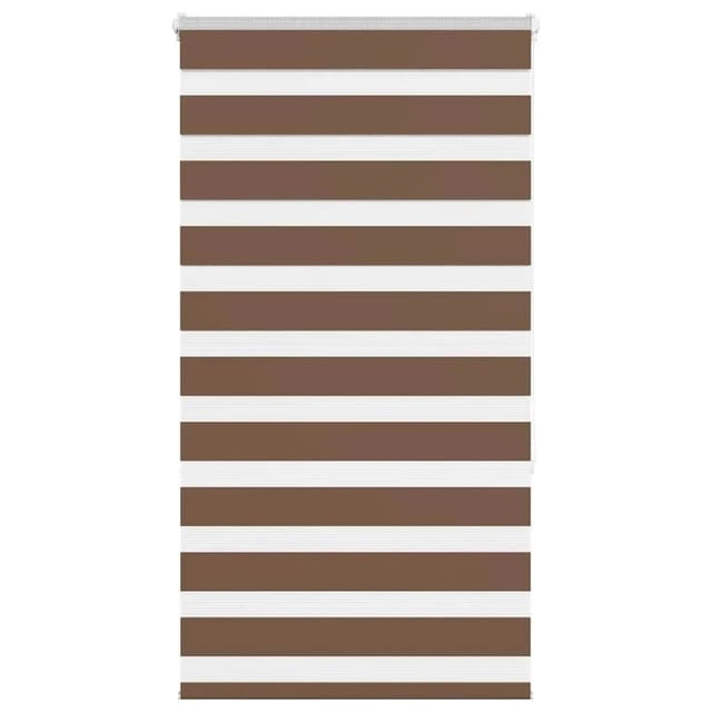 vidaXL Doppelrollo Braun 90x150 cm Stoffbreite 85,9 cm Polyester 4014337