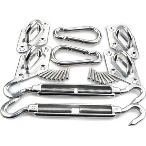 Befestigungsset Für Sonnensegel, Dreieckiges Sonnensegel, Quadratisches 8-mm-sonnensegel