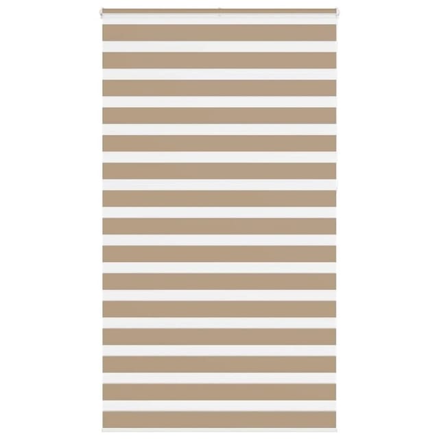 vidaXL Doppelrollo Sandbraun 120x230 cm Stoffbreite 115,9 cm Polyester 4014603
