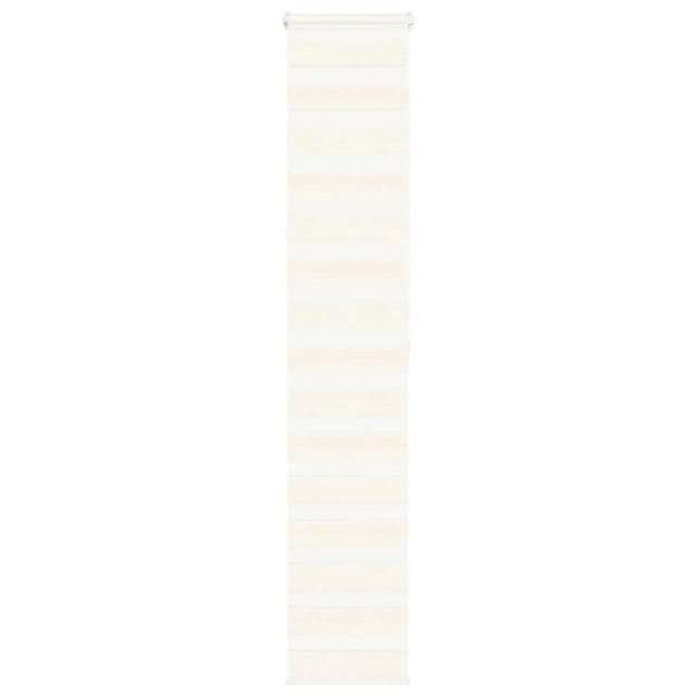 vidaXL Doppelrollo Marmorbeige 40x200 cm Stoffbreite 35,9 cm Polyester 4014665