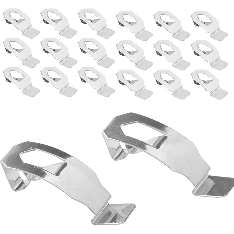 18 Stück Bilderrahmen-befestigungsclips, Bilderhaken, Wandhaken, Kein Bohren Erforderlich, Federdrehclip, Aufhängezubehör, Rückplatten, Hardware-befestigungen Für Rahmen -