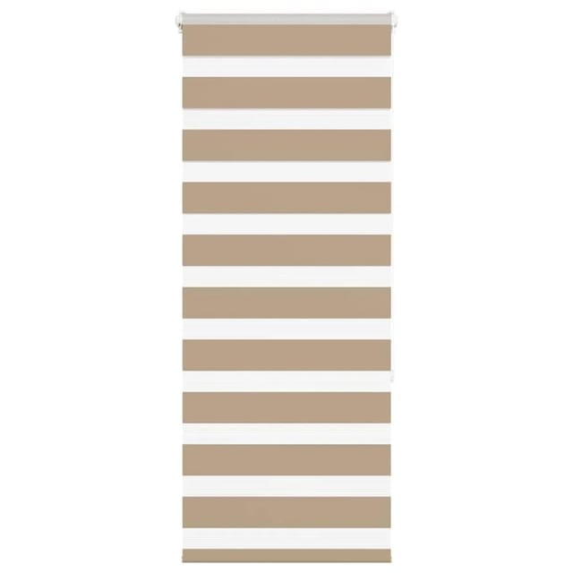 vidaXL Doppelrollo Sandbraun 55x150 cm Stoffbreite 50,9 cm Polyester 4014538