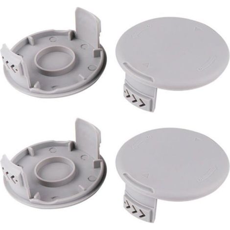 Set Mit 4 Spulenkappen Für Ryobi One+ Ac14rl3a Freischneider – 75×33 Mm, Grau
