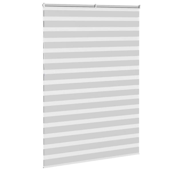 vidaXL Doppelrollo Hellgrau 160x230 cm Stoffbreite 155,9 cm Polyester 4014507