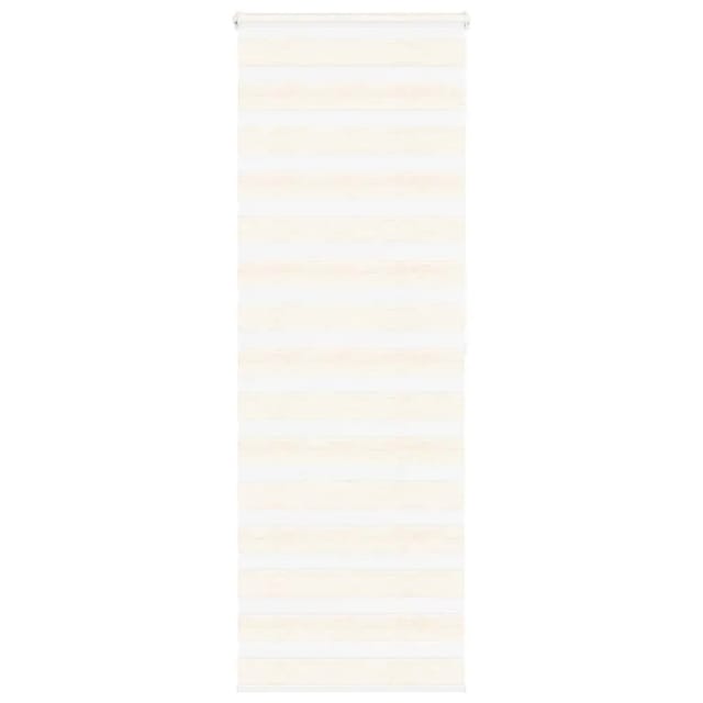 vidaXL Doppelrollo Marmorbeige 80x200 cm Stoffbreite 75,9 cm Polyester 4014673