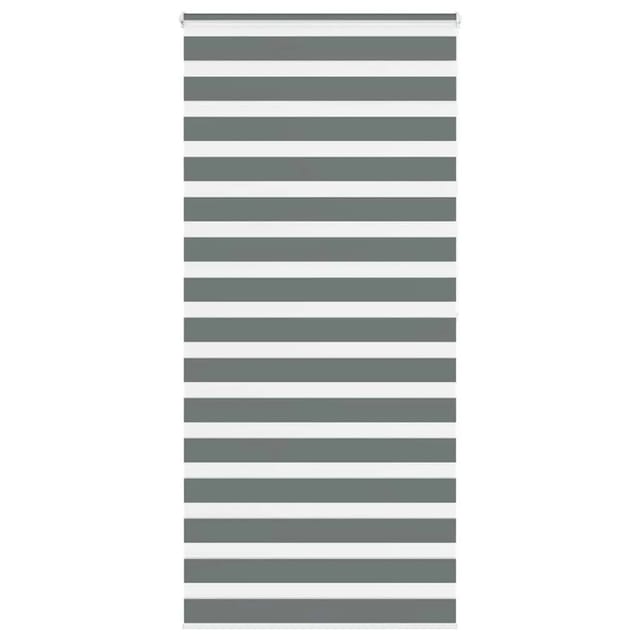 vidaXL Doppelrollo Dunkelgrau 115x200 cm Stoffbreite 110,9 cm Polyester 4014160
