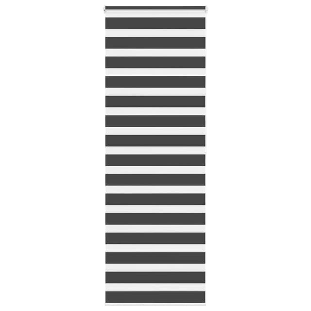 vidaXL Doppelrollo Schwarz 75x200 cm Stoffbreite 70,9 cm Polyester 4014256