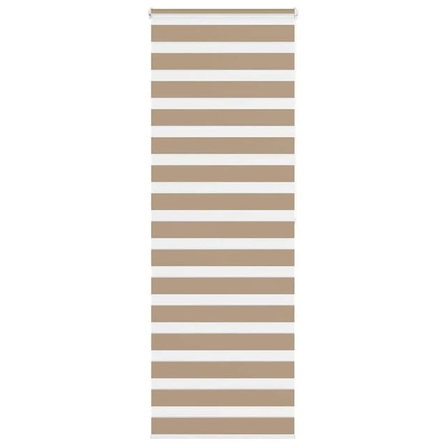 vidaXL Doppelrollo Sandbraun 70x200 cm Stoffbreite 65,9 cm Polyester 4014567
