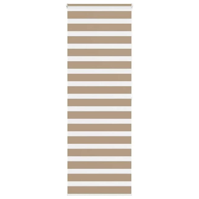 vidaXL Doppelrollo Sandbraun 85x200 cm Stoffbreite 80,9 cm Polyester 4014570