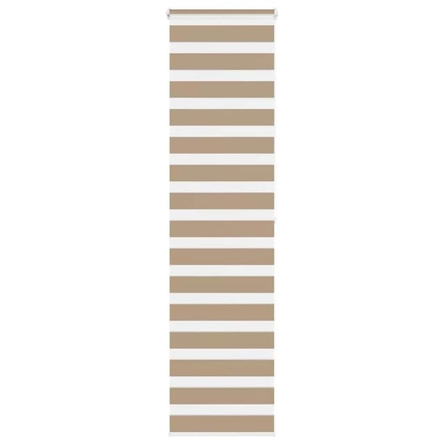 vidaXL Doppelrollo Sandbraun 65x200 cm Stoffbreite 60,9 cm Polyester 4014566