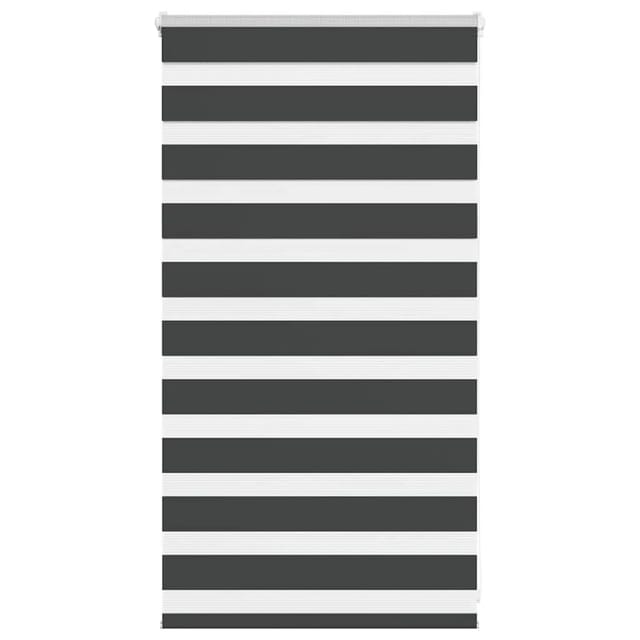 vidaXL Doppelrollo Schwarz 70x100 cm Stoffbreite 65,9 cm Polyester 4014203