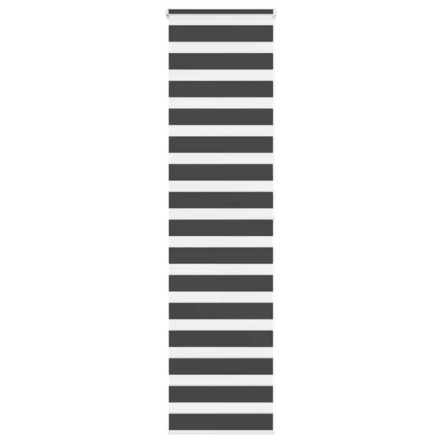 vidaXL Doppelrollo Schwarz 55x200 cm Stoffbreite 50,9 cm Polyester 4014252