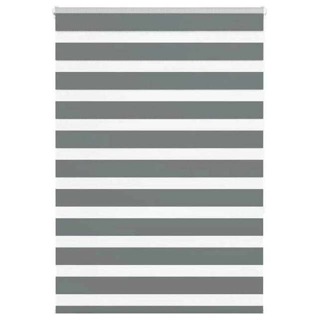 vidaXL Doppelrollo Dunkelgrau 115x150 cm Stoffbreite 110,9 cm Polyester 4014134
