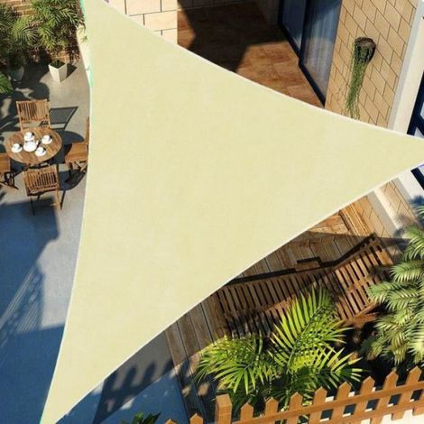 Hellbeige, Dreieckige, Extra Robuste Sonnensegel Für Den Außenbereich, Hellbeige, 3x3x3 M