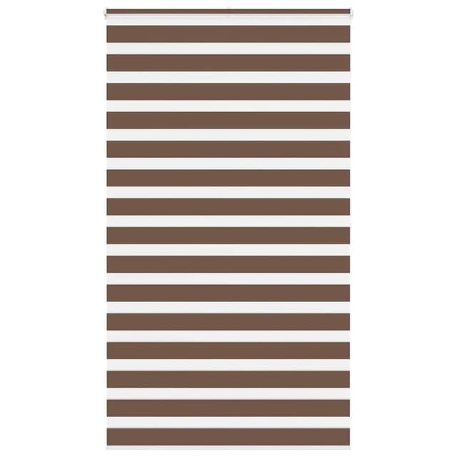 vidaXL Doppelrollo Braun 135x200 cm Stoffbreite 130,9 cm Polyester 4014372