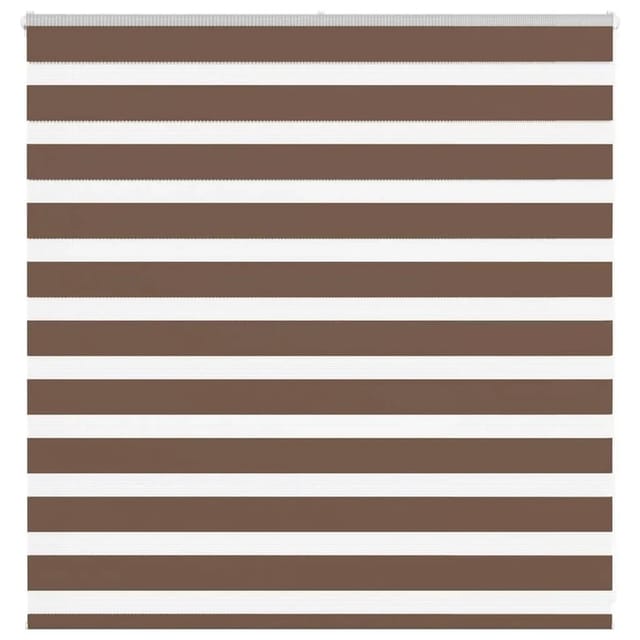 vidaXL Doppelrollo Braun 140x100 cm Stoffbreite 135,9 cm Polyester 4014321
