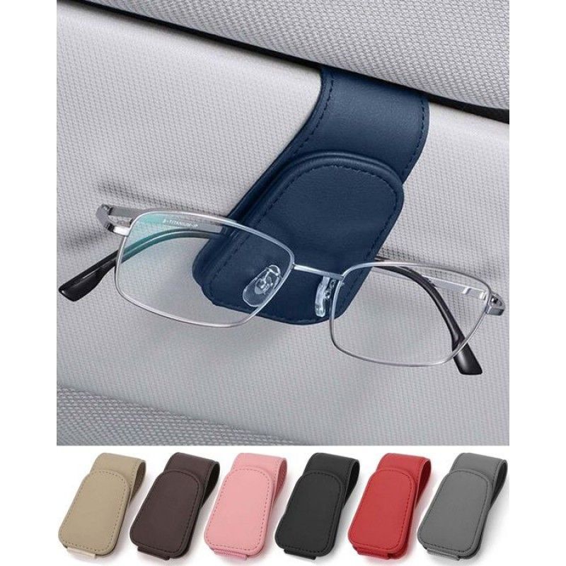 Jeja Auto-sonnenblenden-brillenhalter Aus Leder Mit Clip – Auto-sonnenblenden-brillenhalter Für Sonnenbrillen