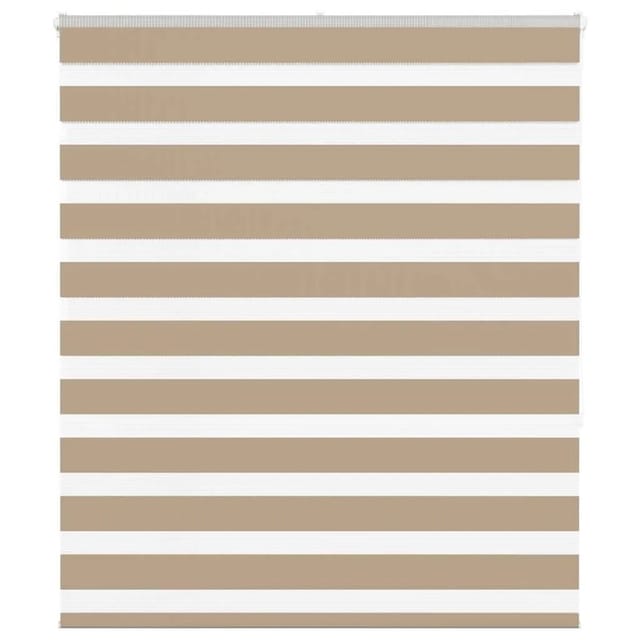 vidaXL Doppelrollo Sandbraun 120x150 cm Stoffbreite 115,9 cm Polyester 4014551