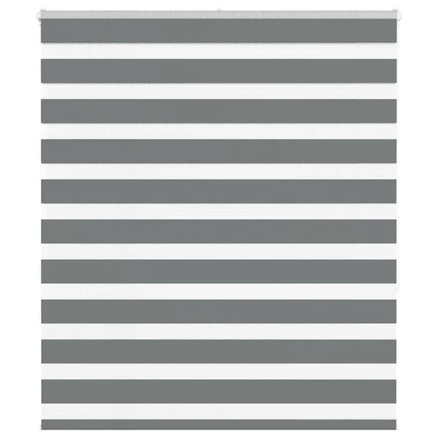 vidaXL Doppelrollo Dunkelgrau 125x150 cm Stoffbreite 120,9 cm Polyester 4014136