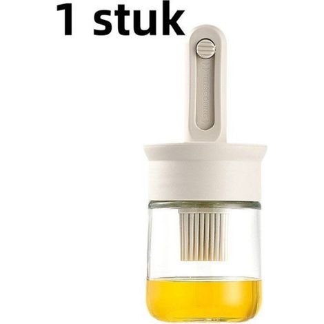 1 Stück – Grillbürste – Integrierte Hochtemperatur-silikonölflasche – Glasölbehälter Mit Bürste