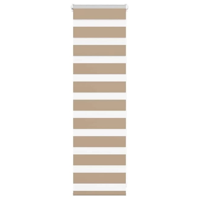 vidaXL Doppelrollo Sandbraun 45x100 cm Stoffbreite 40,9 cm Polyester 4014510