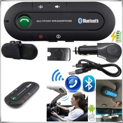 Bluetooth-mehrpunkt-freisprecheinrichtung Für Das Auto Mit Iphone-mobiltelefon