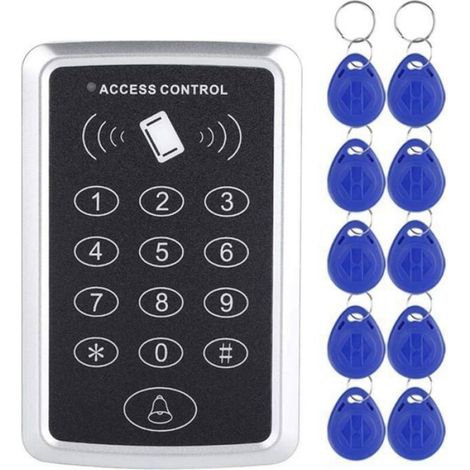 Zutrittskontroll-tastatur – Rfid 125 Khz – Standalone – 1000 Benutzer – Metall Und Kunststoff