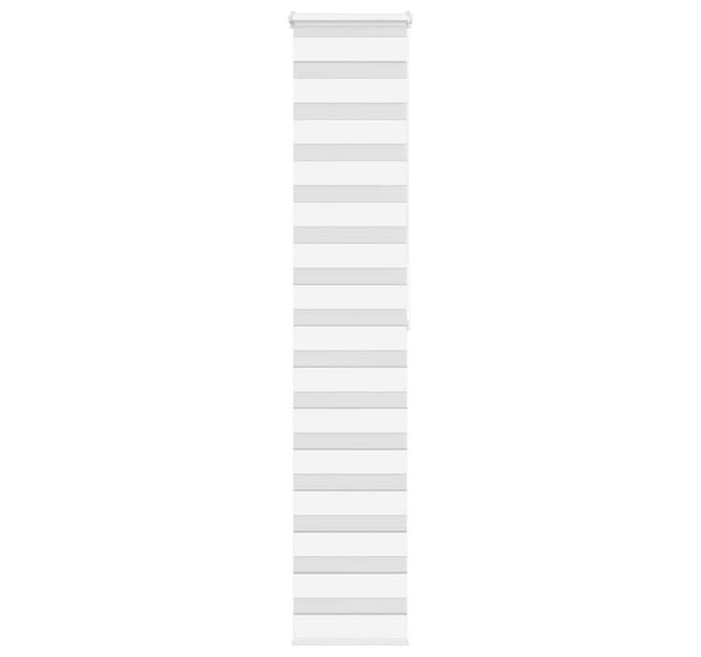vidaXL Doppelrollo Weiß 40x200 cm Stoffbreite 35,9 cm Polyester 4014769