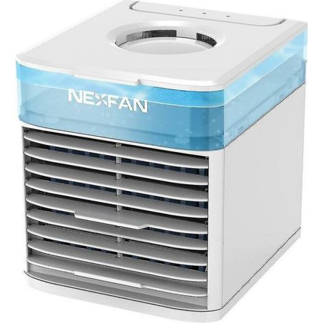Tragbarer 10-w-klimaanlagenventilator – 3 Geschwindigkeitsstufen – 500 Ml Fassungsvermögen – 90°-oszillationswinkel – Beleuchtung
