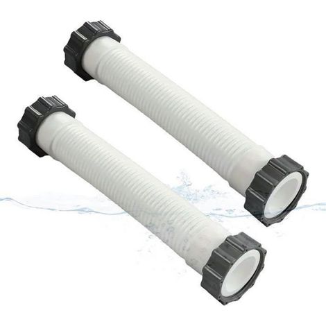 40 Cm (16 Zoll) Schlauch Für Aufstellpoolpumpen – 3,8 Cm (1,5 Zoll) Durchmesser Ersatzschlauch (2)