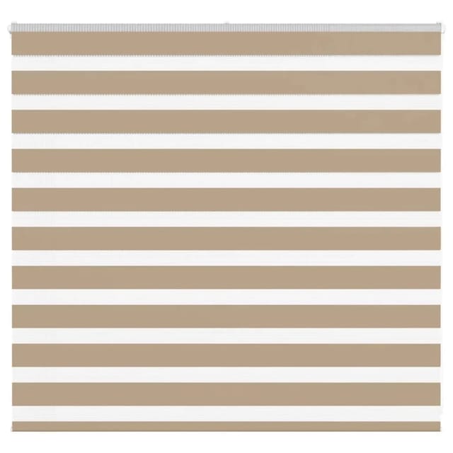 vidaXL Doppelrollo Sandbraun 155x100 cm Stoffbreite 150,9 cm Polyester 4014532