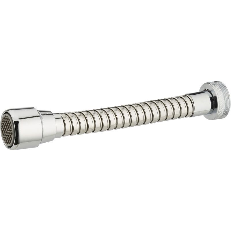 – Langer, Aufschraubbarer Luftsprudler, 1 Düse (außengewinde), 24 X 100 Mm – Durchflussrate 6,5 L/min Für Wassereinsparung – Verchromte Metalloberfläche