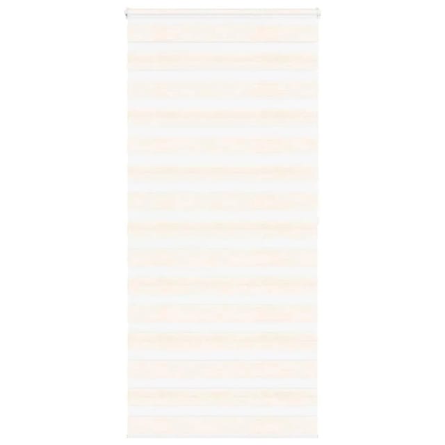 vidaXL Doppelrollo Marmorbeige 95x200 cm Stoffbreite 90,9 cm Polyester 4014676