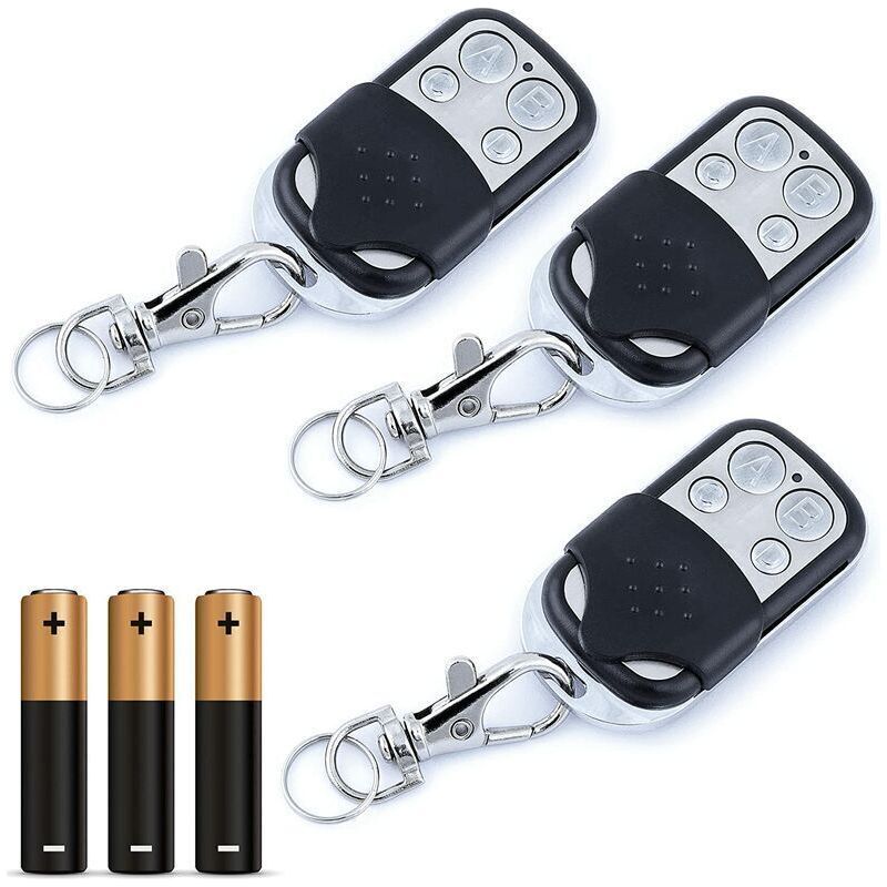 Ymyny Universal-torfernbedienung, 433,92 Mhz Frequenz, Für Automatische Tore, Große Reichweite - Programmierbare Universal-torfernbedienung, Festcode, 12v Batterie Enthalten (3er-pack)