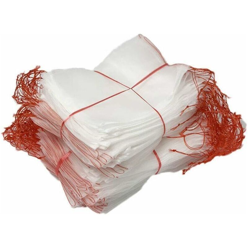 Fruchtschutzbeutel, Wiederverwendbare Nylon-netzbeutel Für Pflanzen, Gemüse, Blumen, Kordel, Insektenschutz, Vogelschutz, 100 Stück (15x10cm)
