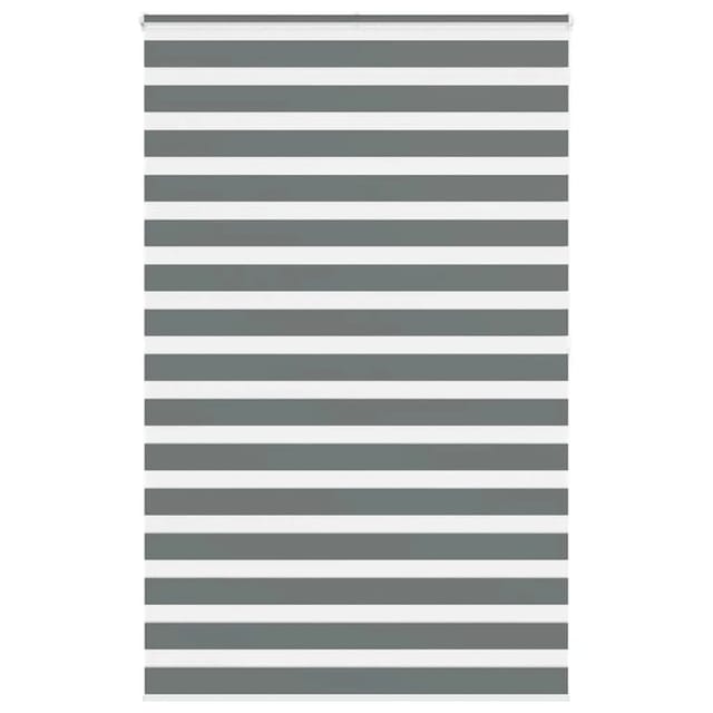 vidaXL Doppelrollo Dunkelgrau 140x200 cm Stoffbreite 135,9 cm Polyester 4014165