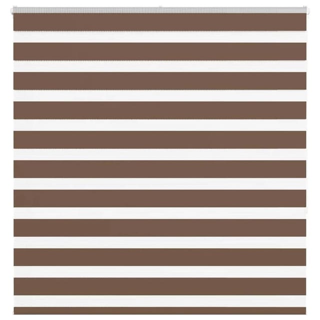 vidaXL Doppelrollo Braun 140x150 cm Stoffbreite 135,9 cm Polyester 4014347