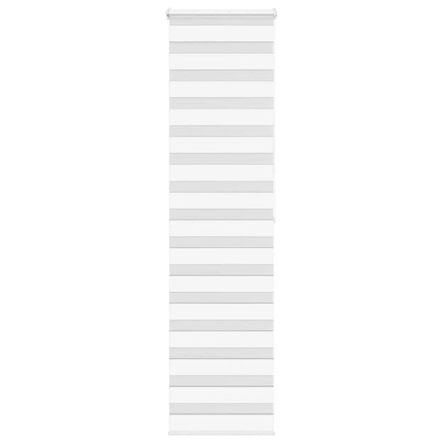 vidaXL Doppelrollo Weiß 60x200 cm Stoffbreite 55,9 cm Polyester 4014773