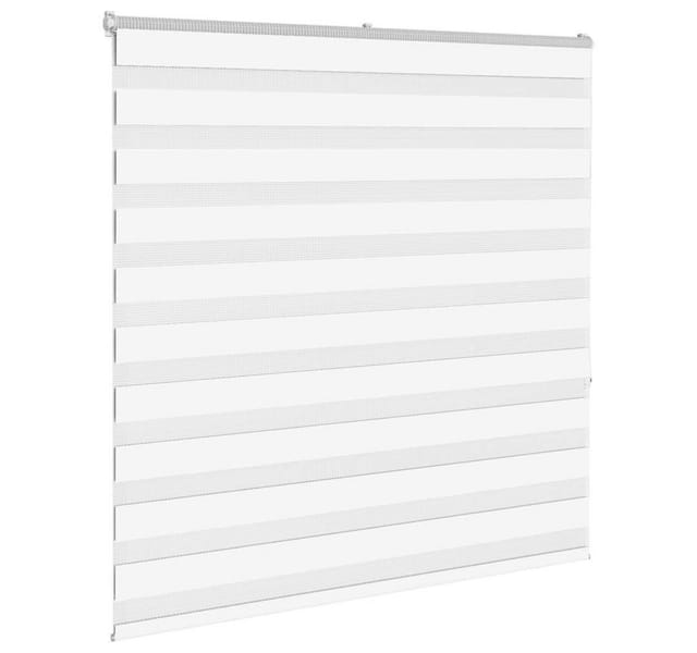 vidaXL Doppelrollo Weiß 140x150 cm Stoffbreite 135,9 cm Polyester 4014763