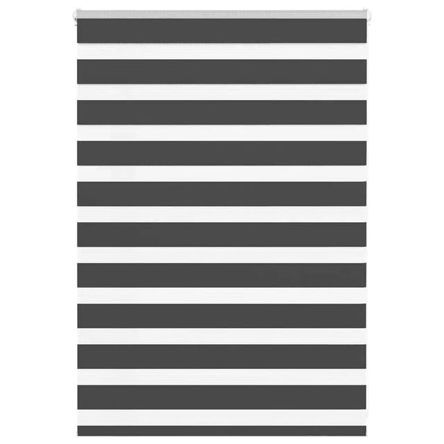 vidaXL Doppelrollo Schwarz 95x100 cm Stoffbreite 90,9 cm Polyester 4014208