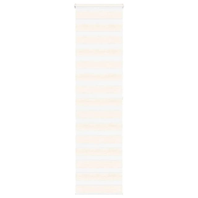vidaXL Doppelrollo Marmorbeige 60x200 cm Stoffbreite 55,9 cm Polyester 4014669