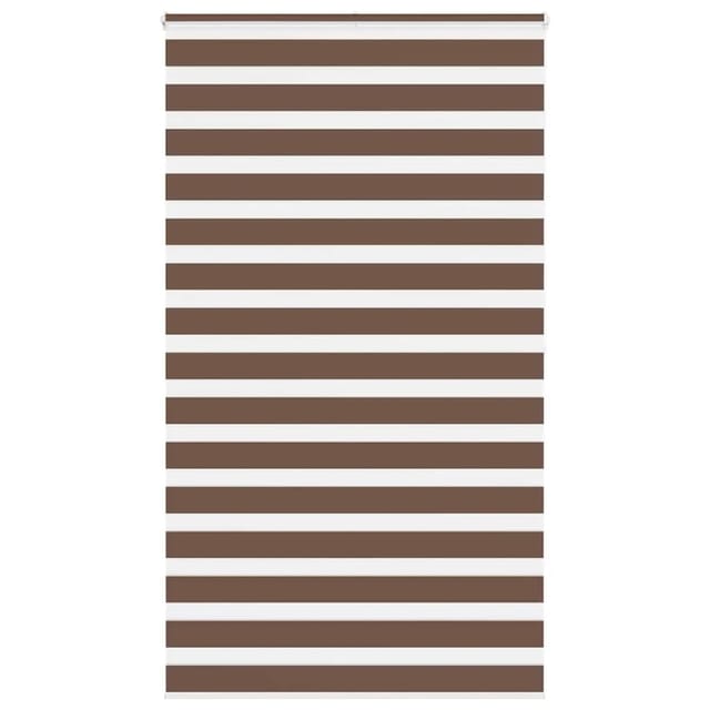 vidaXL Doppelrollo Braun 130x200 cm Stoffbreite 125,9 cm Polyester 4014371